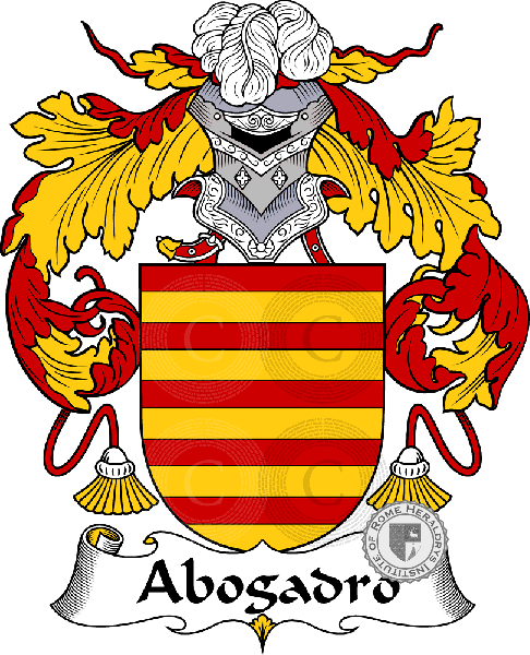 Coat of arms of family Abogadro