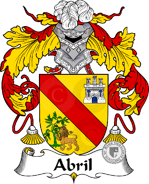 Coat of arms of family Abril