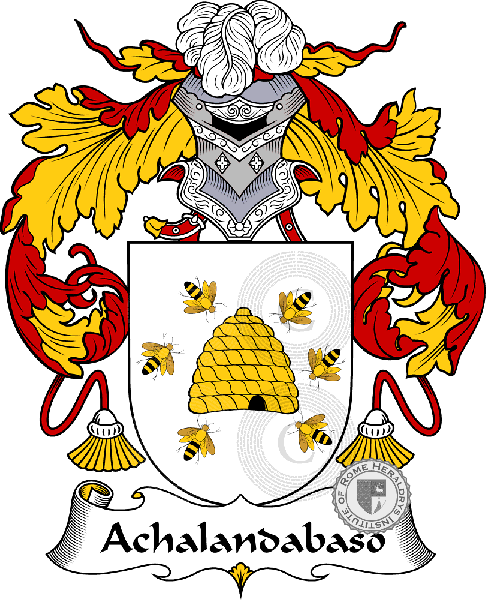 Coat of arms of family Achalandabaso