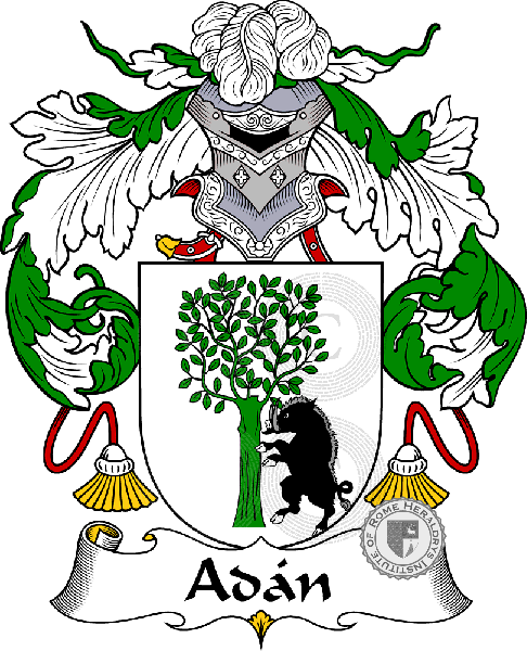 Coat of arms of family Adán
