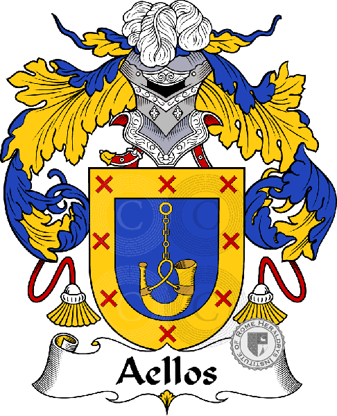 Coat of arms of family Aellos