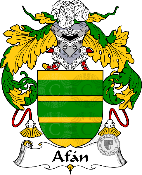 Coat of arms of family Afán