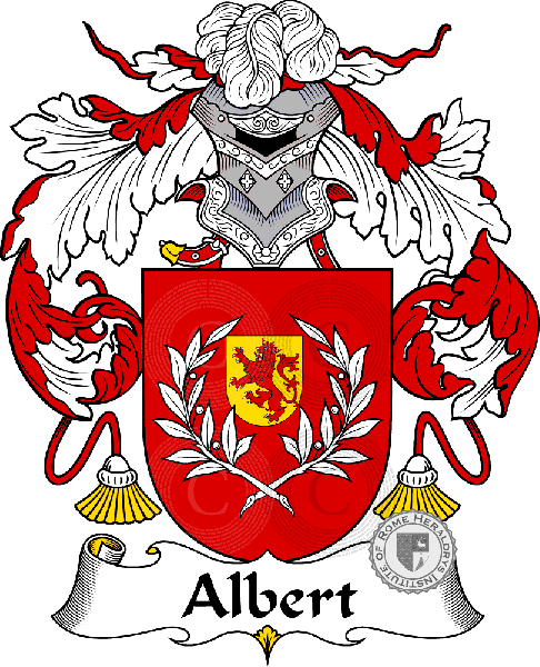 Coat of arms of family Albert or Albertín