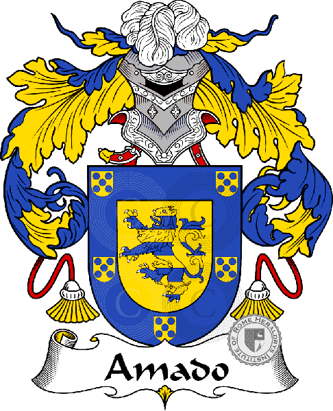 Coat of arms of family Amado or Amador