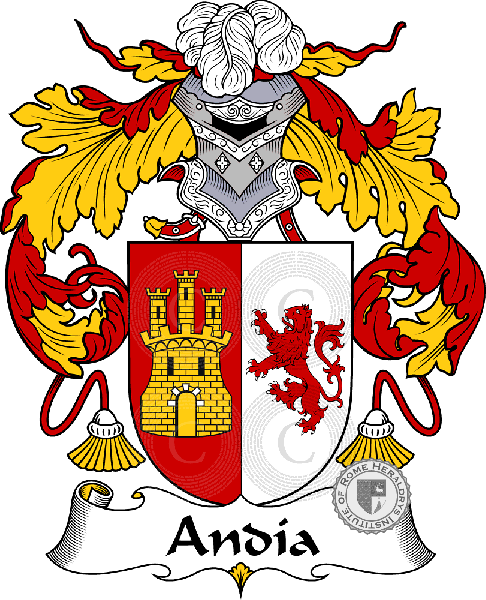 Coat of arms of family Andia