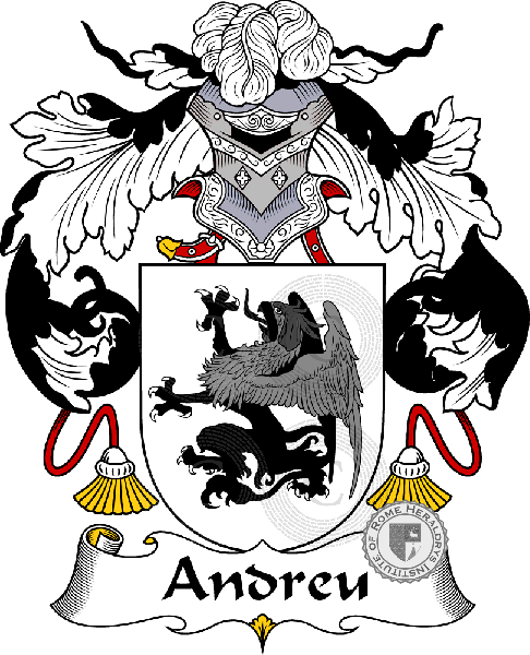 Coat of arms of family Andreu