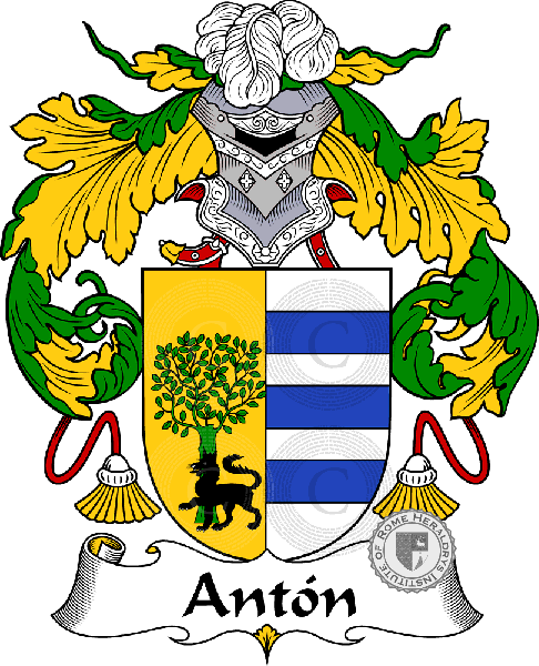 Coat of arms of family Antón