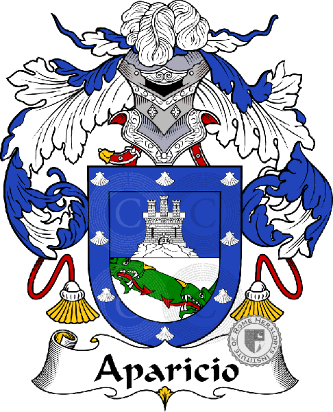Coat of arms of family Aparicio
