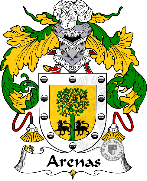 Coat of arms of family Arenas