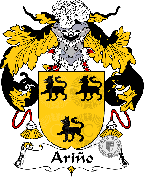 Coat of arms of family Ariño