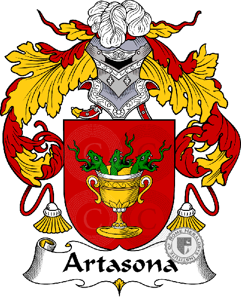 Coat of arms of family Artasona