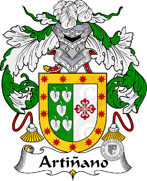 Coat of arms of family Artiñano