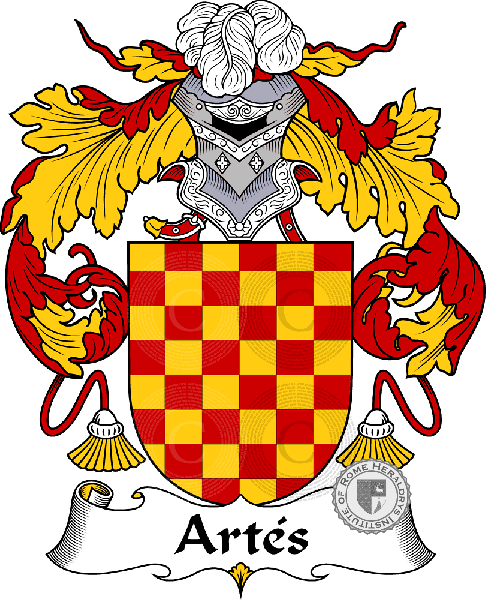 Coat of arms of family Artés