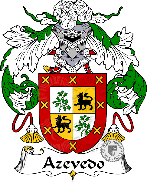 Coat of arms of family Azevedo