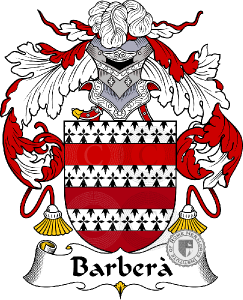 Coat of arms of family Barberà or Barbés