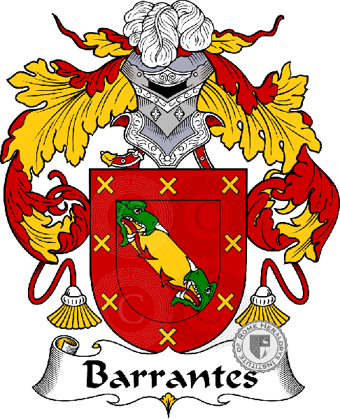 Coat of arms of family Barrantes