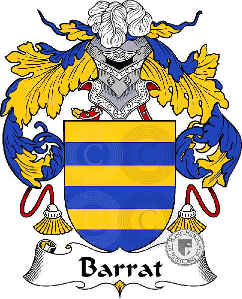 Coat of arms of family Barrat