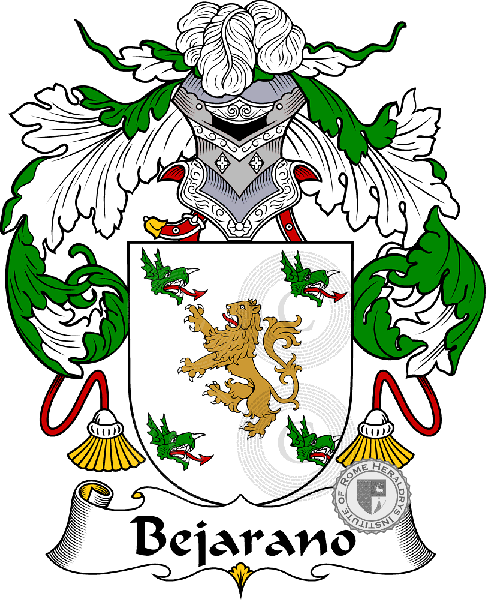 Coat of arms of family Bejarano
