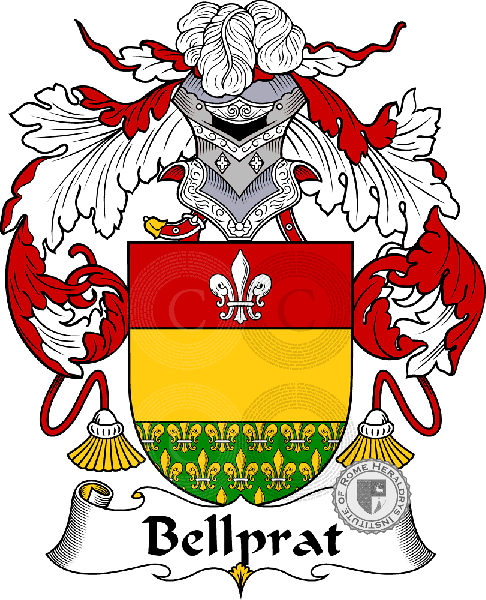 Coat of arms of family Bellprat