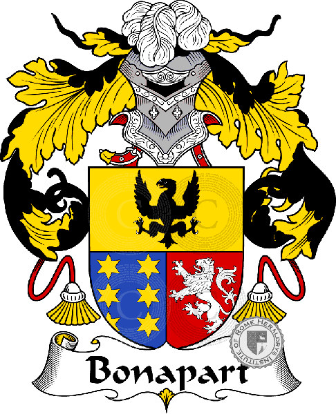 Coat of arms of family Bonapart