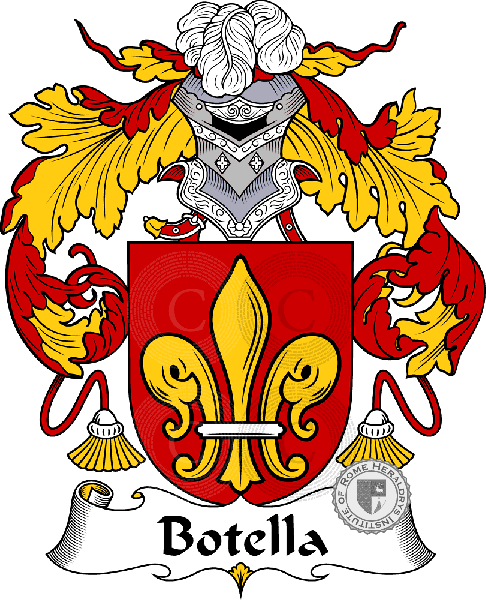 Coat of arms of family Botella
