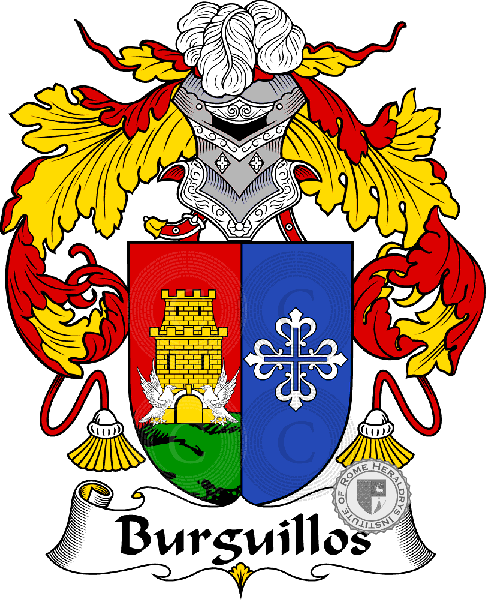 Coat of arms of family Burguillos