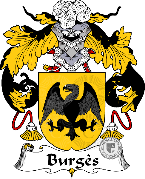 Coat of arms of family Burgès