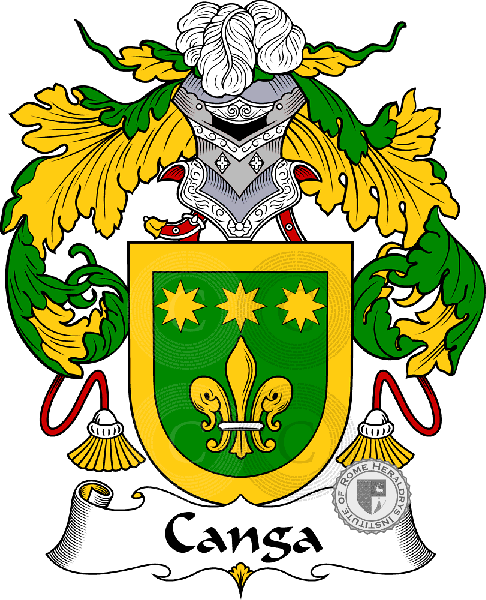 Coat of arms of family Canga or Cangas