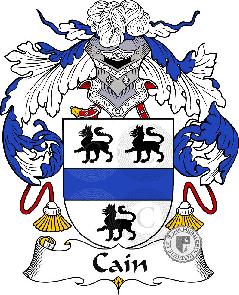 Coat of arms of family Caín