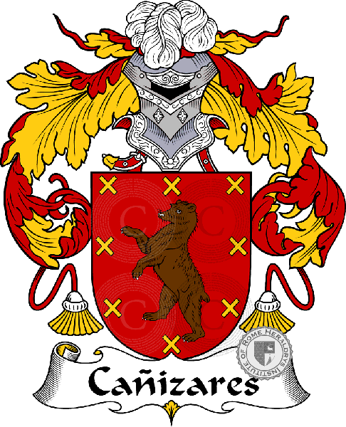 Coat of arms of family Cañizares