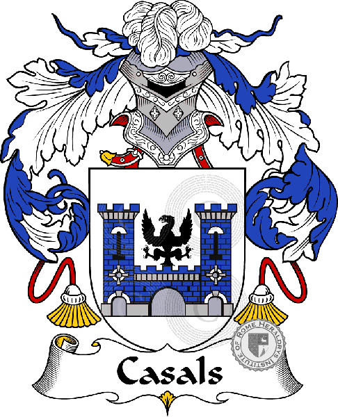 Coat of arms of family Casals