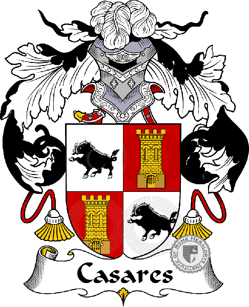 Coat of arms of family Casares