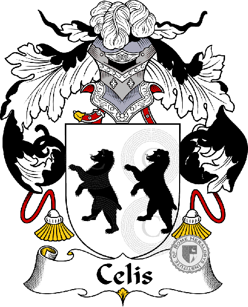 Coat of arms of family Celis
