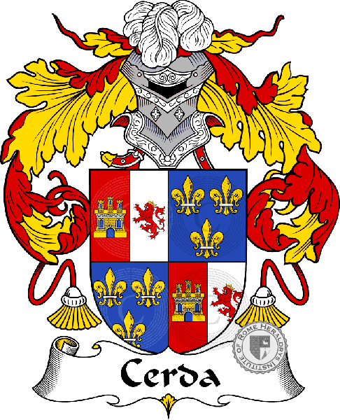 Escudo de la familia Cerda (de la)