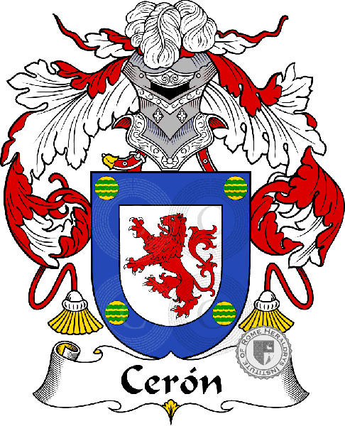 Coat of arms of family Cerón