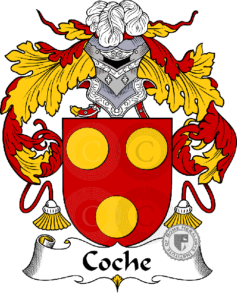 Coat of arms of family Coche