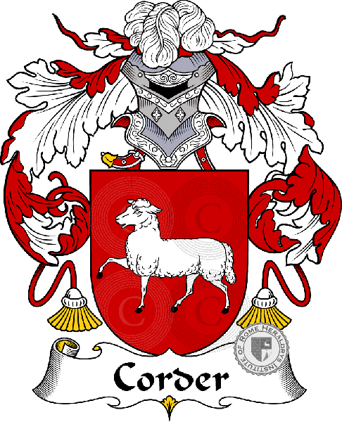 Coat of arms of family Corder
