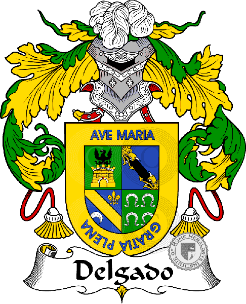 Coat of arms of family Delgado