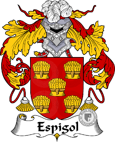 Coat of arms of family Espigol