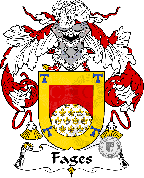 Escudo de la familia Fages or Faguez