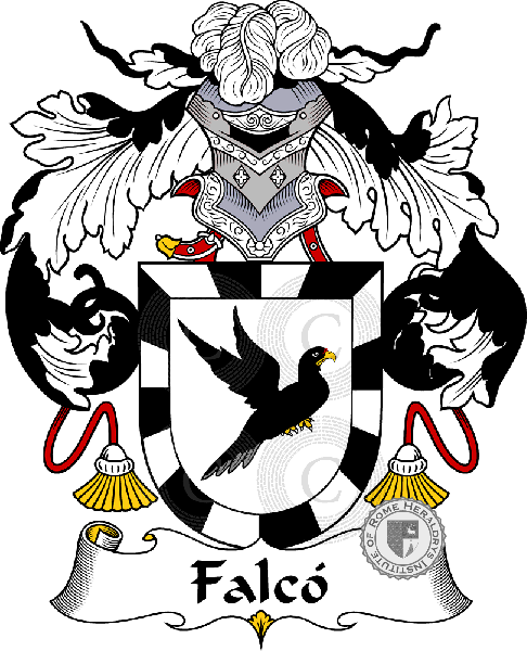 Coat of arms of family Falcó or Falcón
