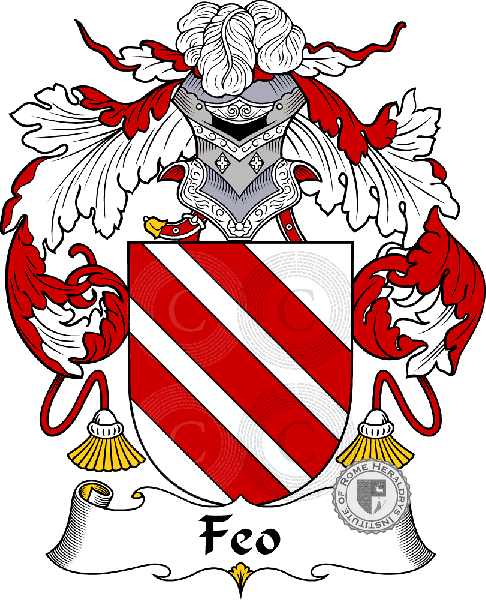 Coat of arms of family Feo