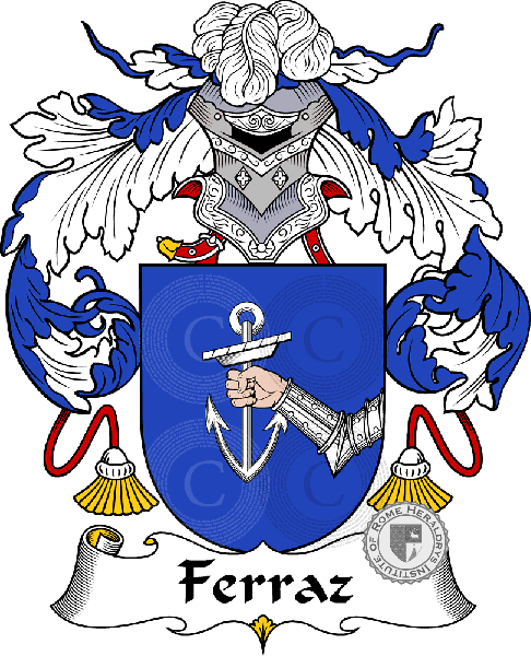 Coat of arms of family Ferraz or Farraz