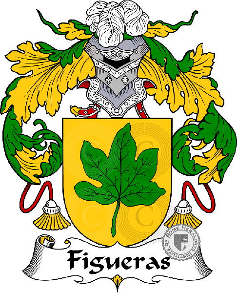 Coat of arms of family Figueras or Figuera