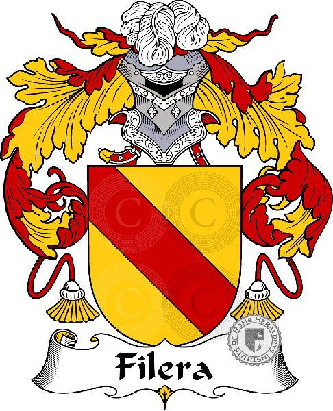 Coat of arms of family Filera