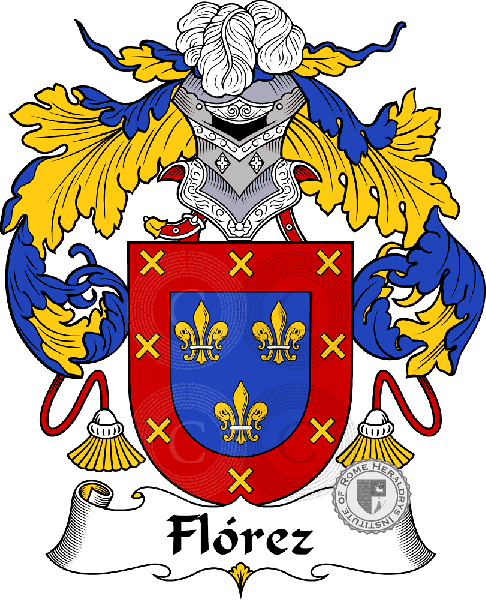 Coat of arms of family Flórez or Flóres