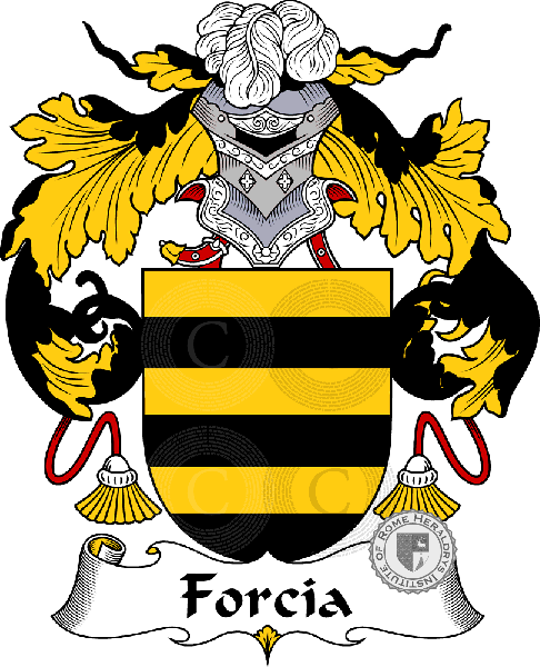 Coat of arms of family Forcia