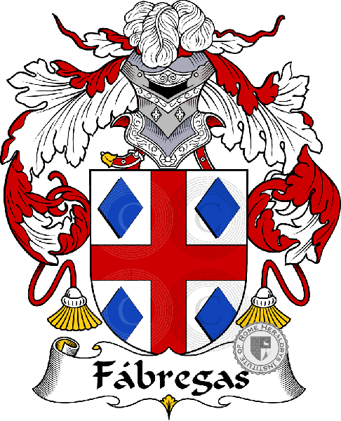 Coat of arms of family Fábregas