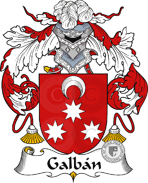 Brasão da família Galbán or Galván