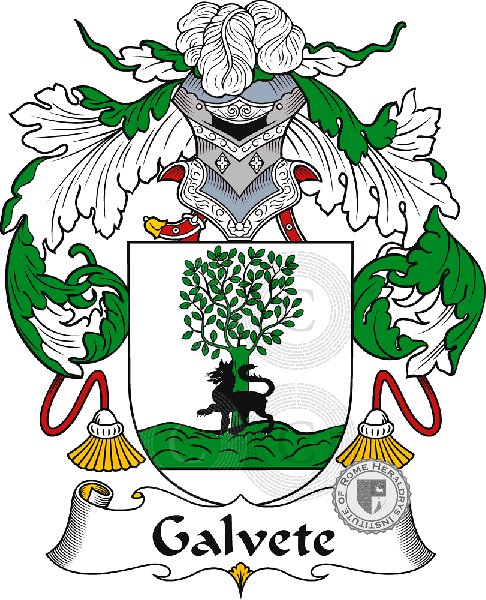 Coat of arms of family Galvete
